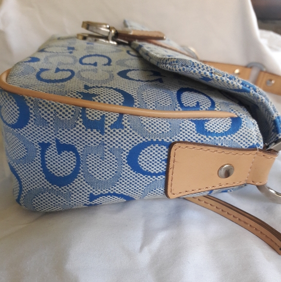 Blue Guess Signature Purse - Picture 9 of 15